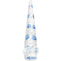 BodyCandy 1/2 Clear Acrylic Glitter Blue Skull Confetti Taper — main product shot
