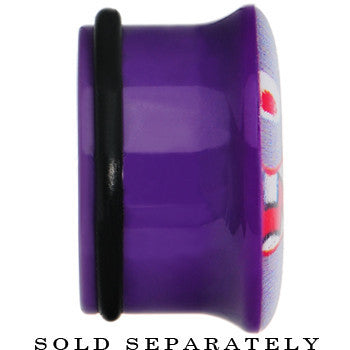 BodyCandy 24mm Purple Acrylic Monster Mouth Plug — lifestyle context
