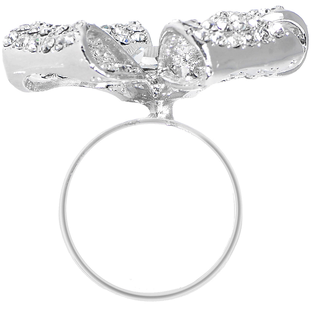 BodyCandy Decorative Sparkling Ribbon Adjustable Ring — lifestyle context