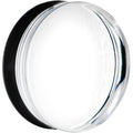 BodyCandy 36mm Clear Black Acrylic Mirror Split Saddle Plug — main product shot