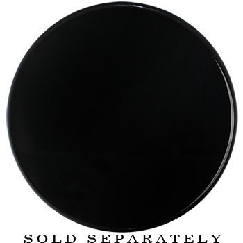 BodyCandy 42mm Clear Black Acrylic Mirror Split Saddle Plug — side view