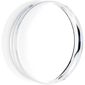 2 Clear White Acrylic Mirror Split Saddle Plug