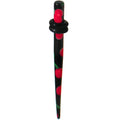 BodyCandy 8G Black Acrylic Red Cherry Logo Taper — main product shot