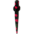 BodyCandy 6G Black Acrylic Red Cherry Logo Taper — main product shot
