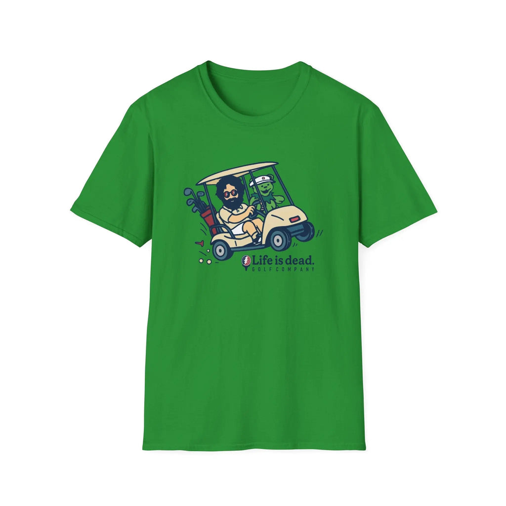 Joy Ridin' Jerry and The Bear - Life is Dead Golf Company T-Shirt