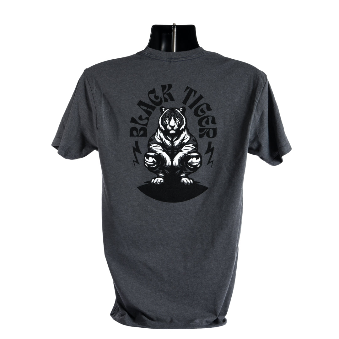 Black Tiger International Black Tiger Logo Tee Shirt — texture detail
