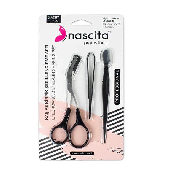 Nascita Eyebrow Shaping Kit: Achieve Perfect Brows with Scissors, Tweezers & Razor - Facial Hair Removal Tool for Women