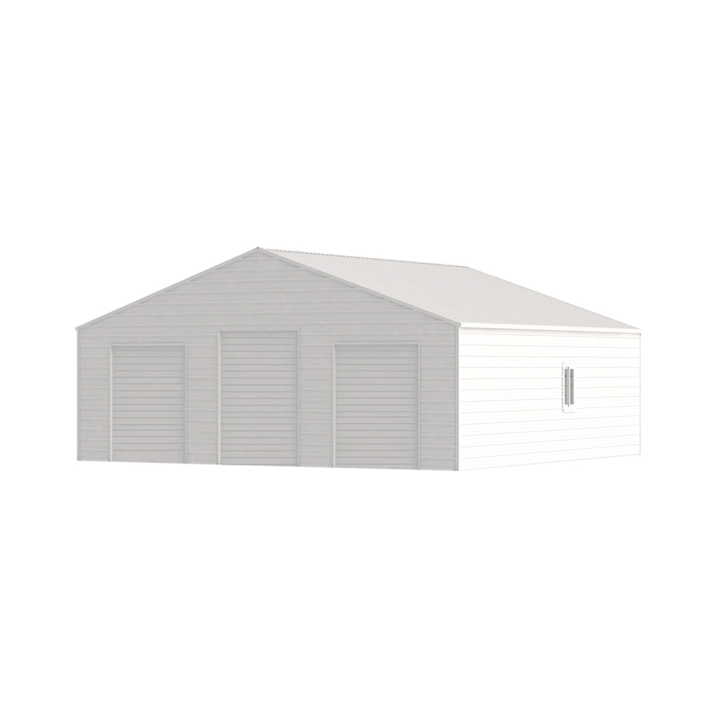 [39X39FT] Extra-Large Heavy-Duty Galvanized Steel Barn Building Shed With 3 Rolling Door Garages (SAK10234) – SAKSBY WHOLESAL
