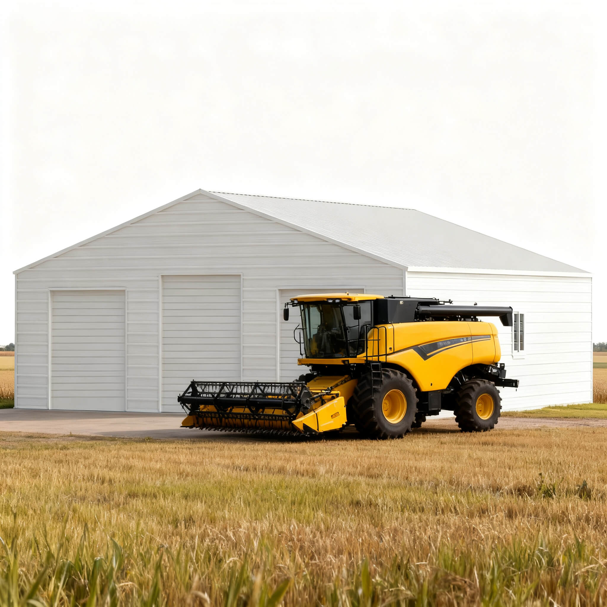 [39X39FT] Extra-Large Heavy-Duty Galvanized Steel Barn Building Shed With 3 Rolling Door Garages (SAK10234) – SAKSBY WHOLESAL
