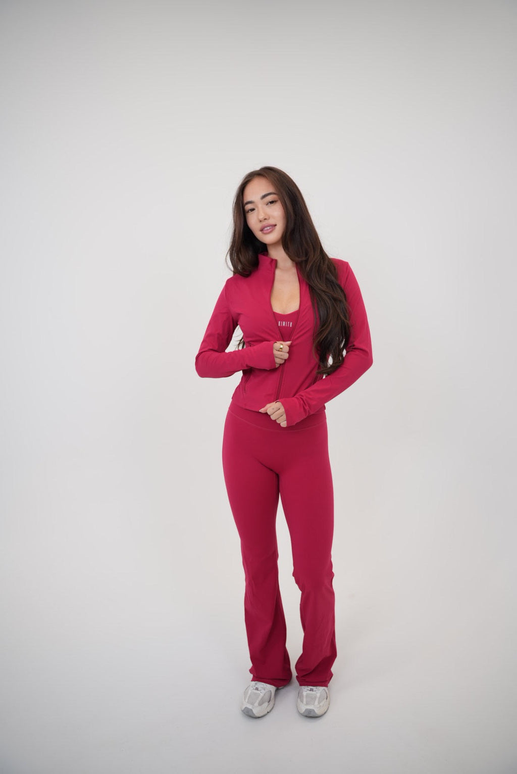 KIMITH BRAND I Live in Luxury Red Perfect Fit Jacket — lifestyle context