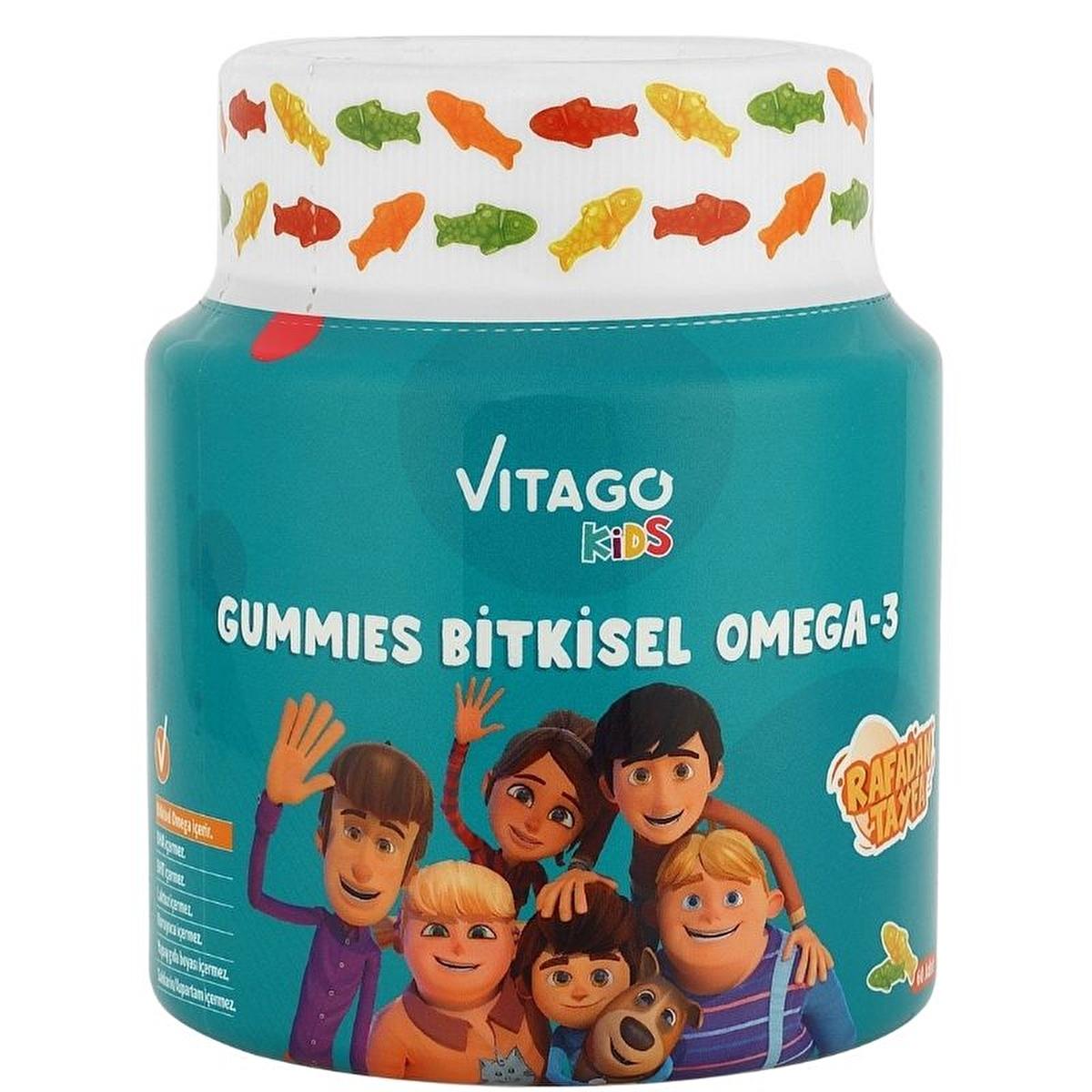 Vitago Kids Omega-3 Gummies - Algal Omega-3 Gummies for Kids Aged 4-10