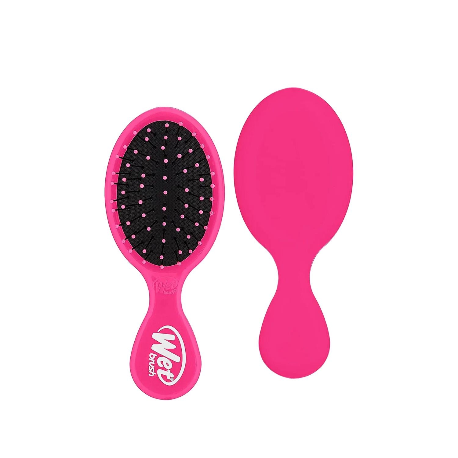 Wet Brush Mini Detangler Pink Hair Brush - Gentle Detangling for Wet Hair, Travel-Friendly