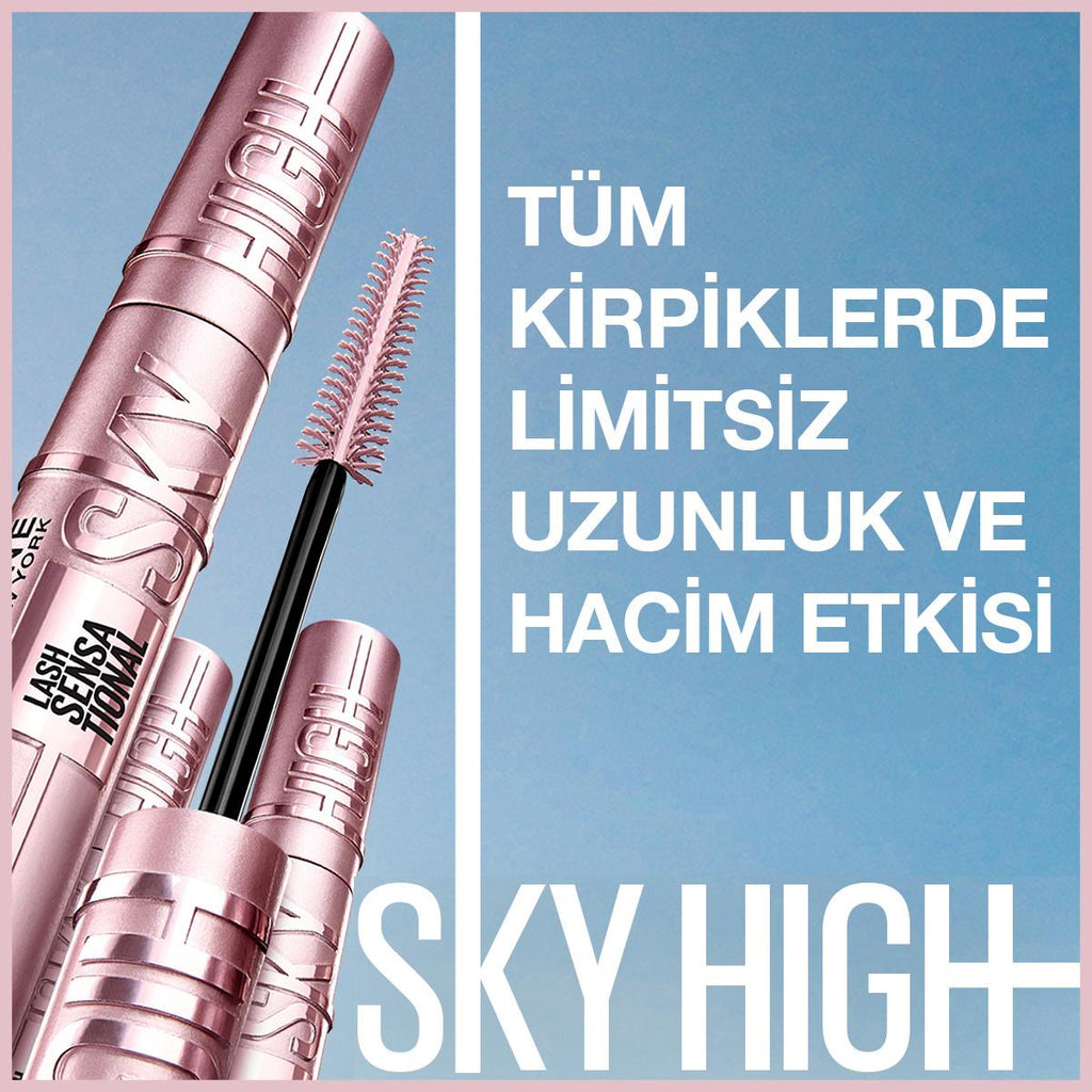 Maybelline New York Lash Sensational Sky High Brown Mascara - Volumizing, Long-Lasting, 24-Hour Wear