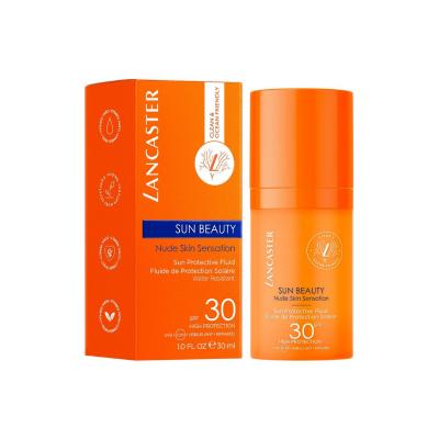 Lancaster Sun Beauty Sun Protective Fluid Spf30 - Reef-Safe, Vegan, Water-Resistant Sunscreen for Face and Decolletage