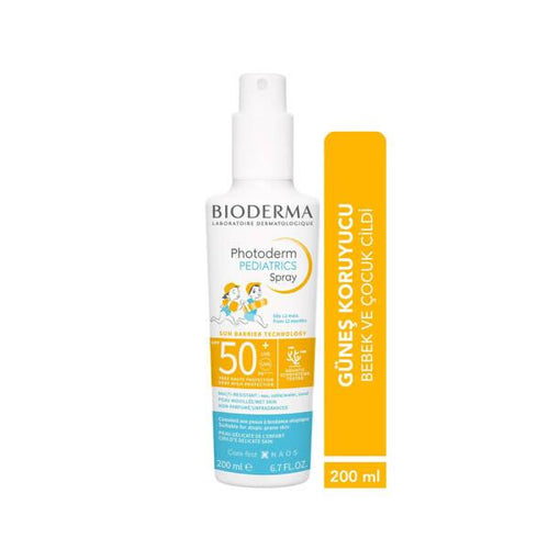 Bioderma Children's Sunscreen Spray SPF50+ Water-Resistant, Fragrance-Free, Non-Greasy - 6.76 fl oz