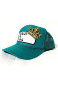 Pretty Little Patriot Pretty Little Patriot Jesus is King patch trucker hat -clearance — detail shot 6