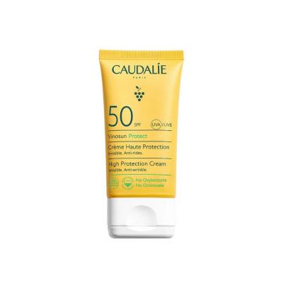 Caudalie Vinosun Protect High Protection Cream SPF 50+ - Eco-Friendly, Vegan, Non-Greasy Sunscreen for Daily Use
