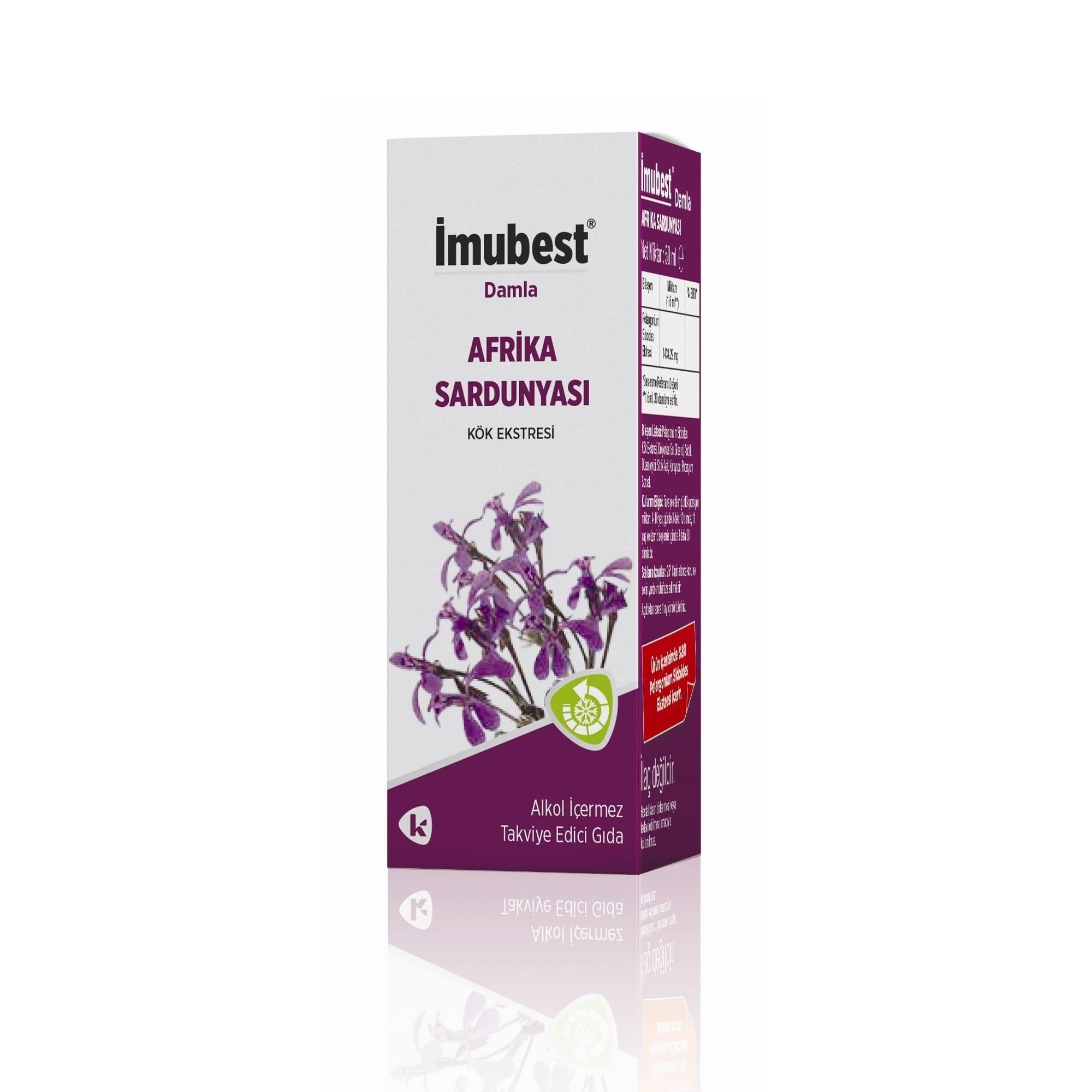 _mubest Afrika Sardunyasõ Damla 50 ml - Herbal Dietary Supplement for Immune Support