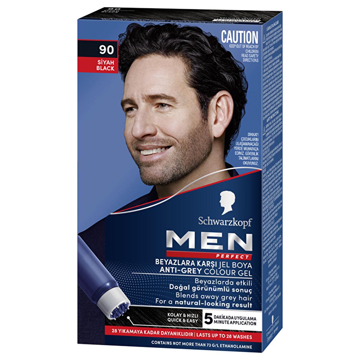Men Perfect Hair Dye - Quick & Easy Application for Natural Look - Men's Hair Color, Gray Coverage