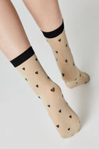 TheRanok.com Shimmering Socks Conte Fantasy - "Hearts" Designs — alternative angle