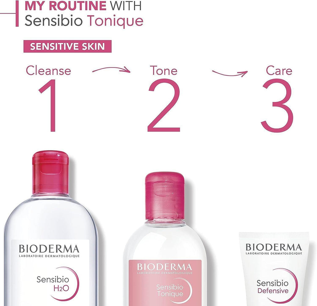 Bioderma Sensibio H2O Micellar Makeup Remover for Sensitive Skin - Gentle, Dermatologically Tested, 16.91 fl oz