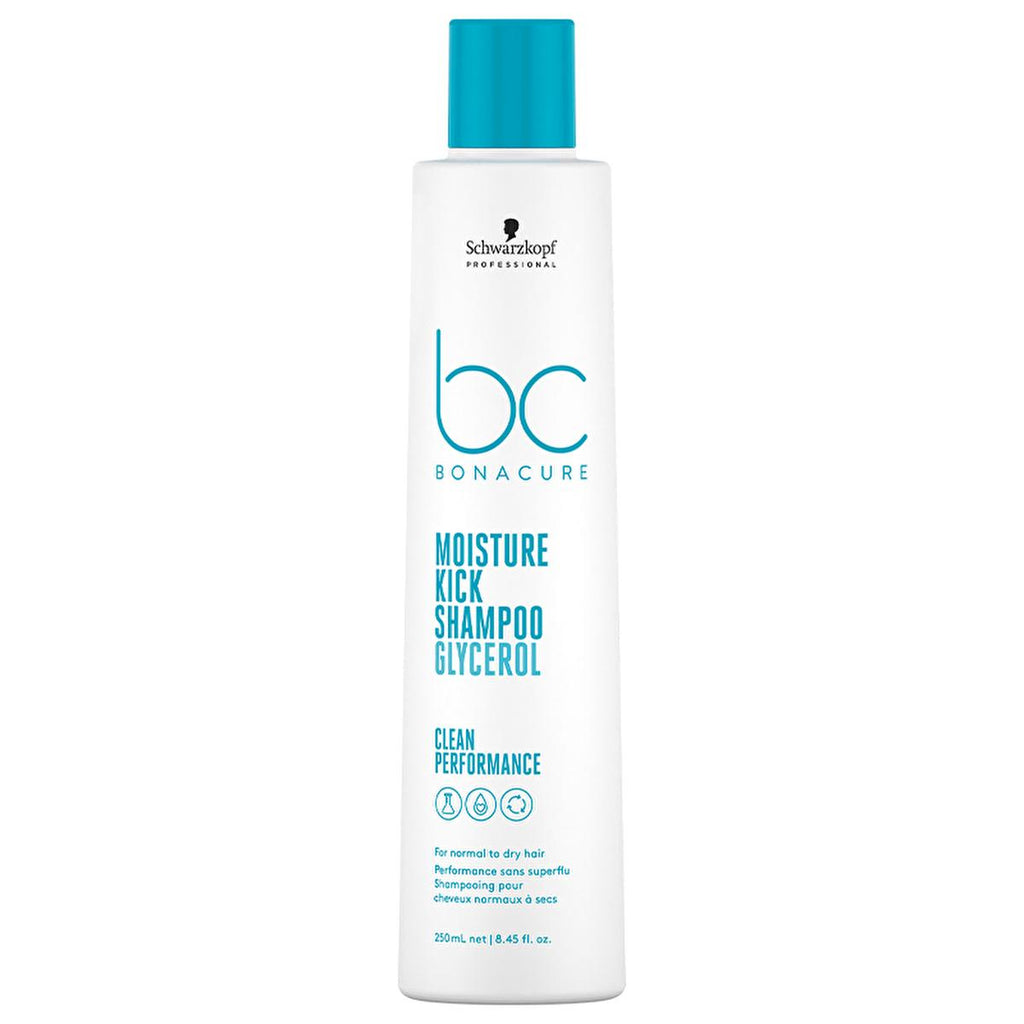 Bonacure Moisturizing Shampoo for Dry, Curly Hair - Sulfate-Free, Vegan, 8.45 fl oz