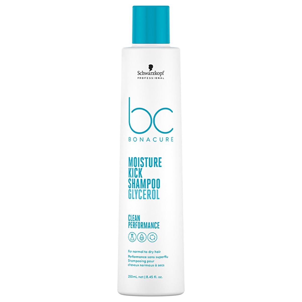 Bonacure Moisturizing Shampoo for Dry, Curly Hair - Sulfate-Free, Vegan, 8.45 fl oz