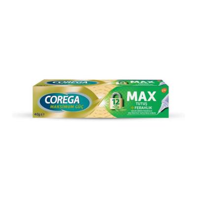 Corega Max Hold + Freshness Denture Adhesive Cream 40 g