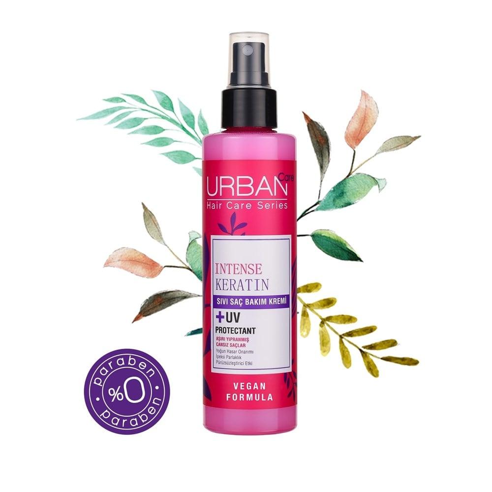 URBAN Care Intense Keratin Hair Treatment for Damaged Hair - 6.76 fl oz Leave-In Hair Cream for Repair & Nourishment