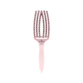 Olivia Garden Fingerbrush Care Iconic Boar Nylon Pastel Pink M - Gentle Care for Children and Sensitive Gums