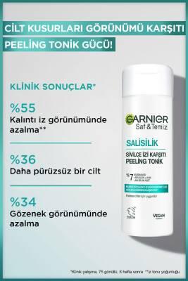 Garnier Salicylic Acid Anti-Acne Scar Peeling Toner: BHA & Niacinamide for Pore Minimizing, Skin Texture Improvement & Blemish Treatment