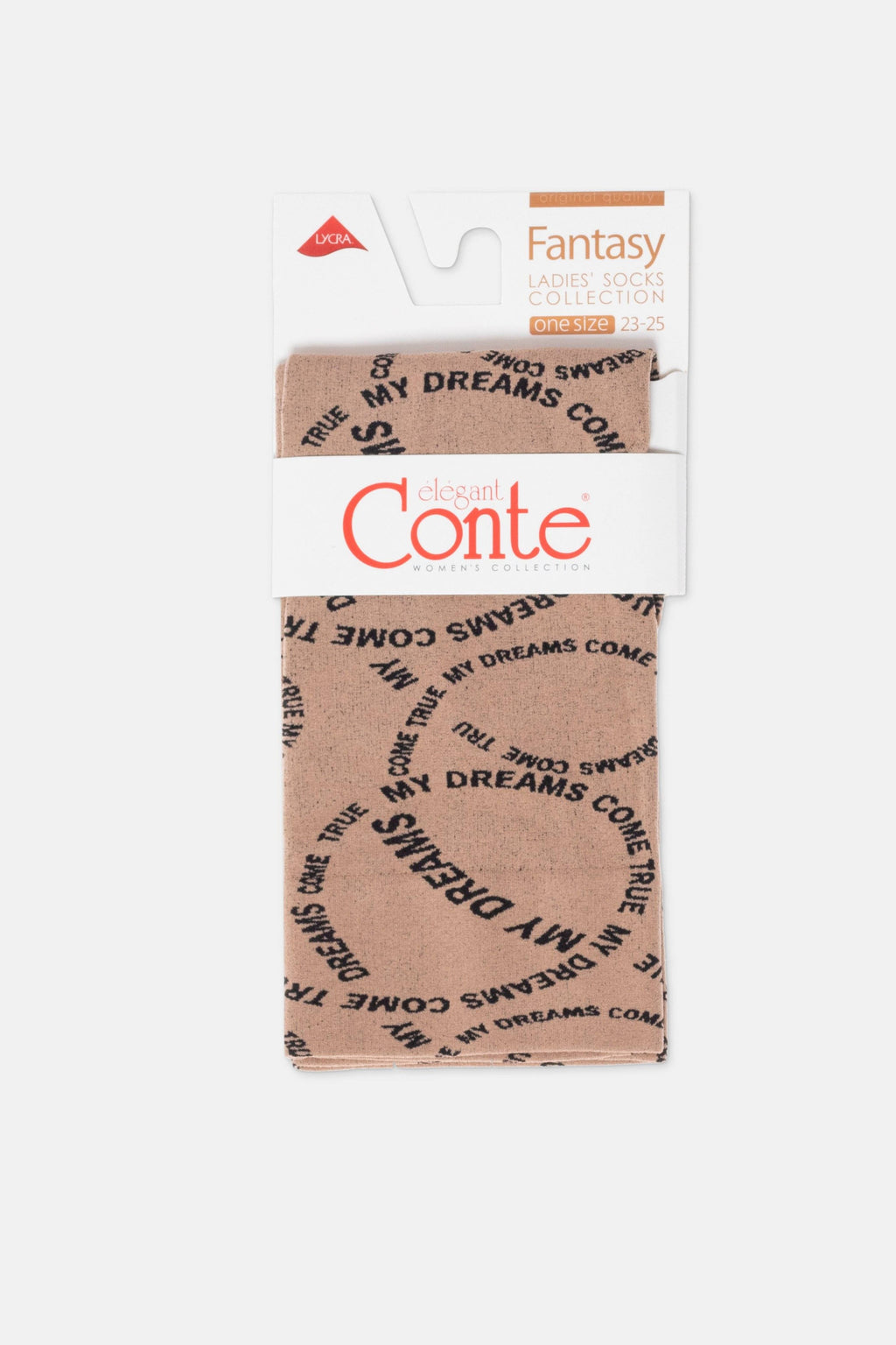 TheRanok.com Dense Socks Conte Fantasy - Knitted "My dreams" Design — detail close-up
