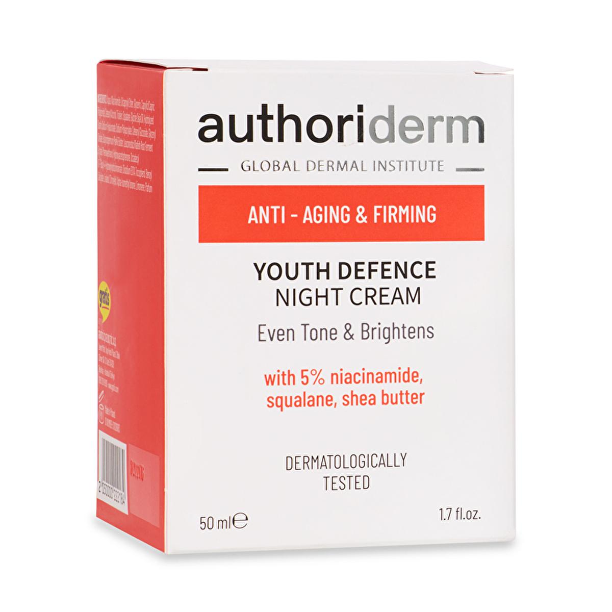 Authoriderm Anti-Aging Night Cream: Reduce Wrinkles, Firm Skin & Even Skin Tone - Niacinamide Nighttime Skincare Routine
