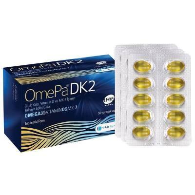Omepa Omega-3 with Vitamin D & K2 MK-7 - 50 Softgel Capsules