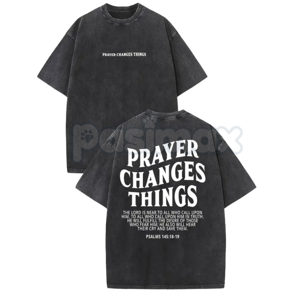 Pasimax Prayer Change Things Vintage Washed T-Shirt — lifestyle context