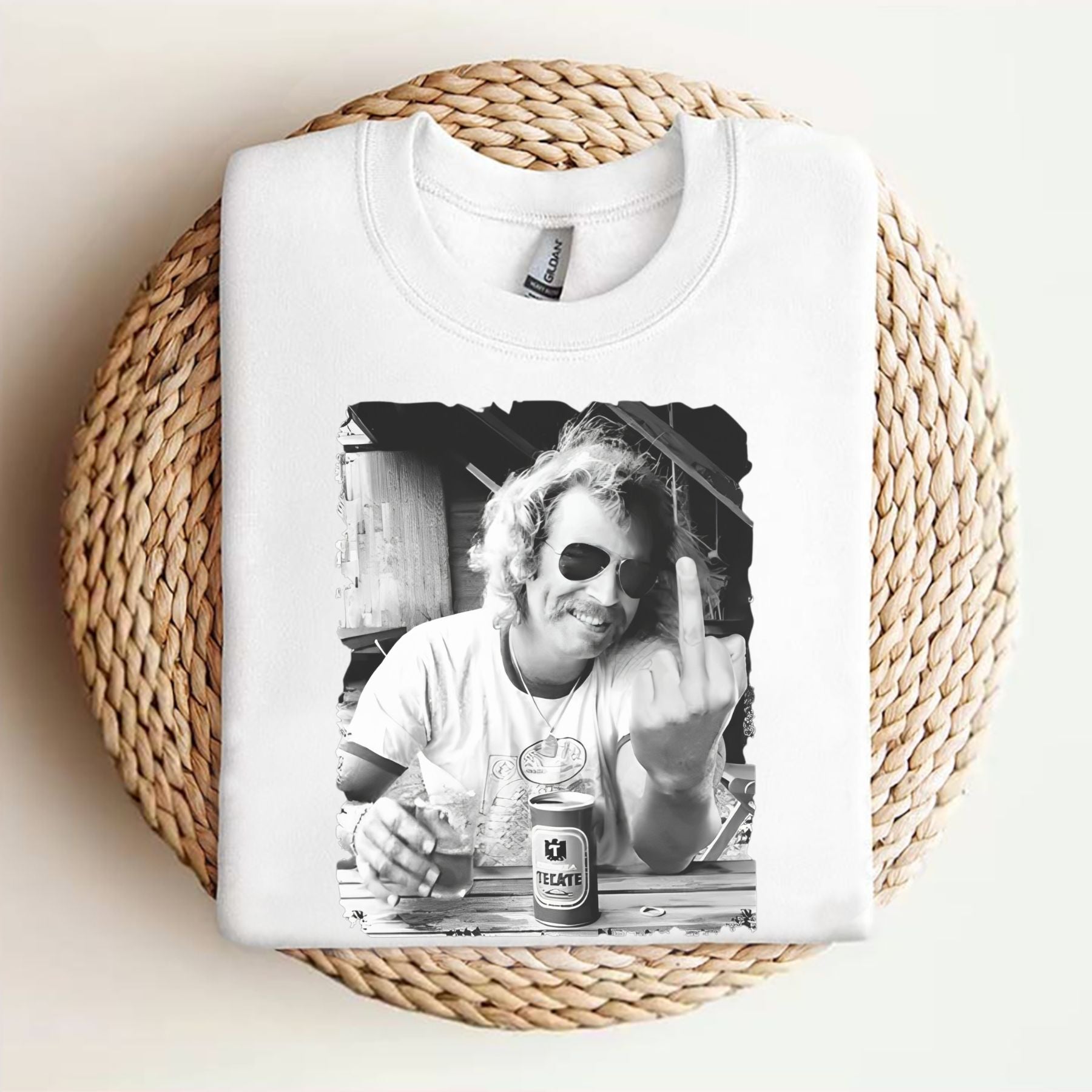 Pasimax Jimmy Buffett "Middle Finger" T-Shirt — lifestyle context