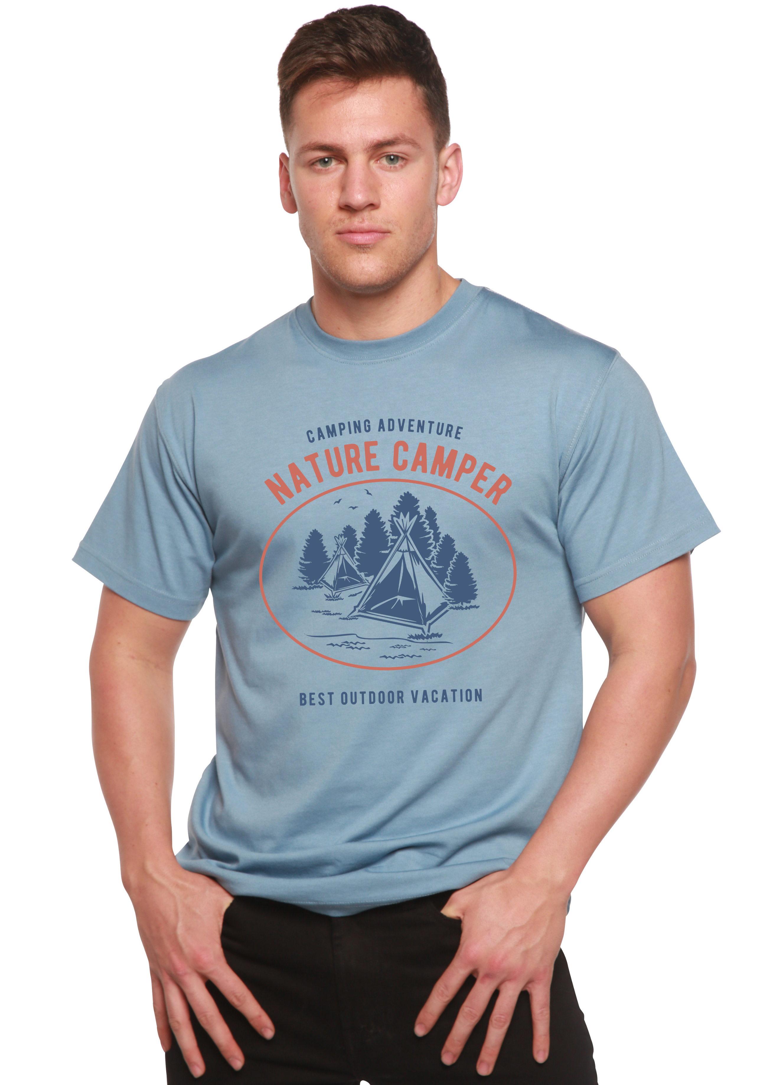 Spun Bamboo Nature Camper Spun Bamboo® Men's Bamboo Viscose/Organic Cotton Short Sleeve Graphic T-Shirt — alternative angle