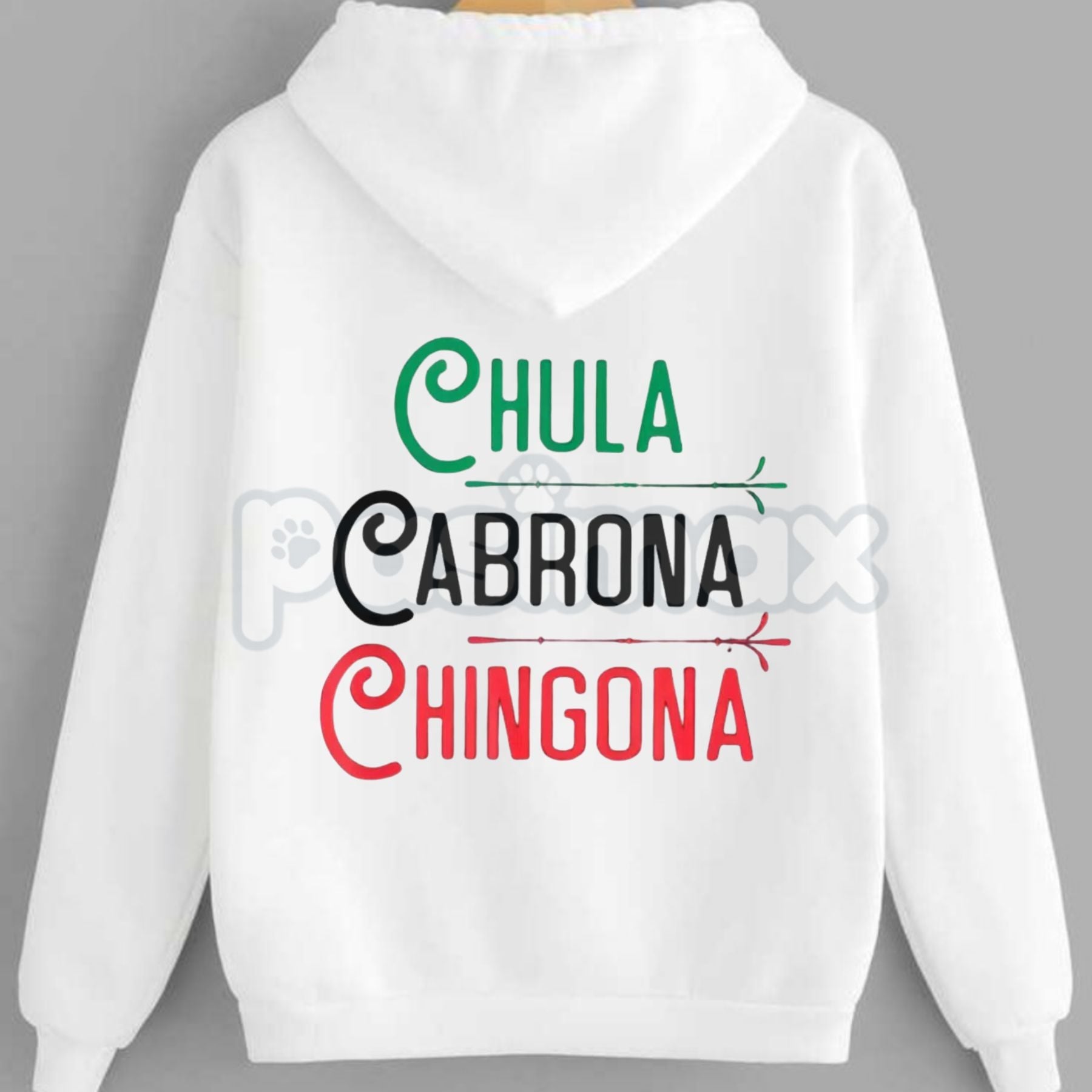 Pasimax Chingona Chola Mexican Pride Hoodie – Men’s Edgy Graphic Streetwear, Vintage Culture Pullover, Long Sleeve Hooded Swe