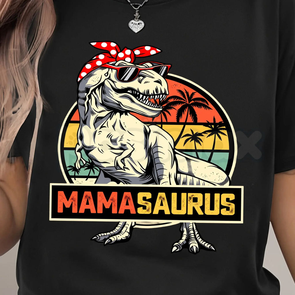 Women’s "MAMA" Print T-Shirt – Fashion Casual Round Neck Graphic Tee, Premium 100% Cotton Minimalist Motherhood Top, Soft Lived-In Heavyweight Stylish Mama Shirt, Made in USA