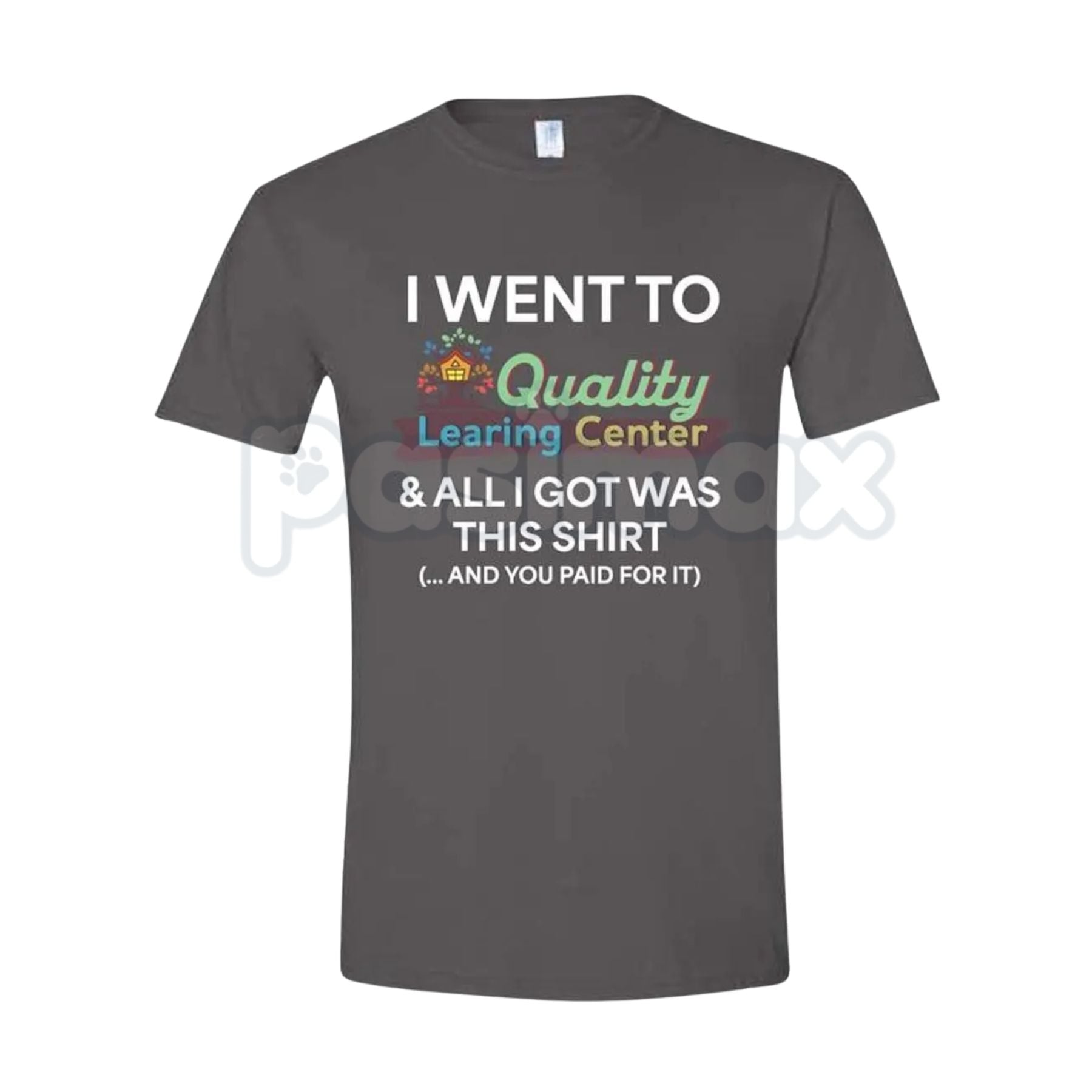 Pasimax Learning Center Comfy and Quality T-Shirt - Vintage 90s Daycare Aesthetic Tee, Retro Educational Parody Shirt, Nostal