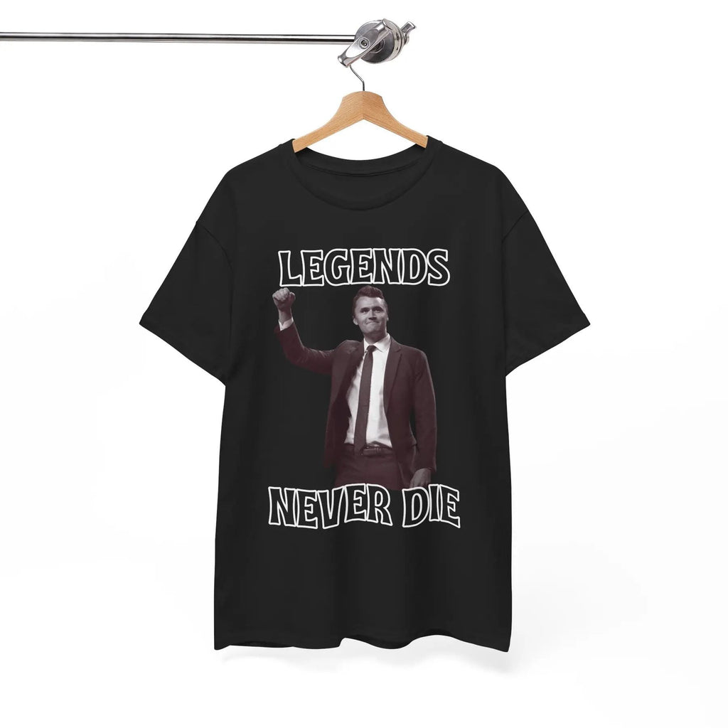 Pasimax "Legends Charlie Kirk" T-Shirt — lifestyle context
