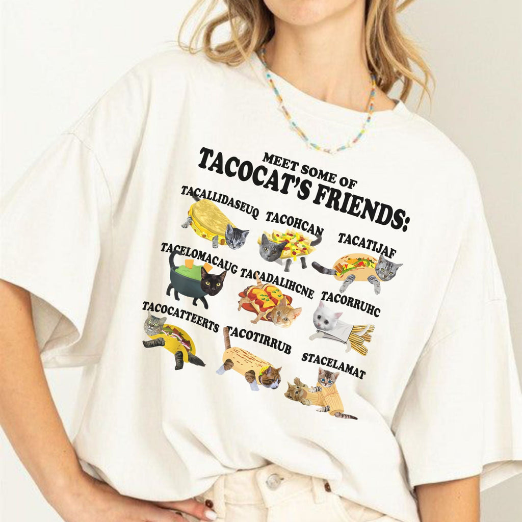 Pasimax Tacocat and Friends T-Shirt — lifestyle context
