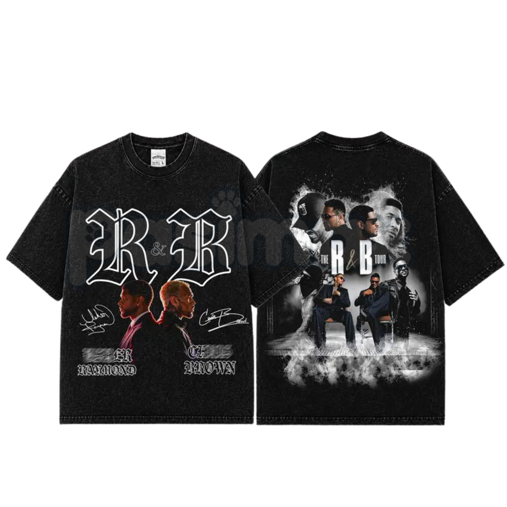 The R&B Tour 2026 Raymond & Brown T-Shirt & Tank Top – Premium Acid Washed Concert Graphic Apparel, Vintage Tour Lightweight Cotton Merch
