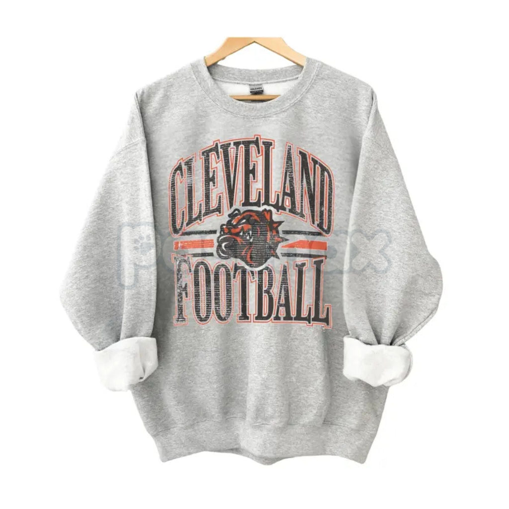 Pasimax Vintage All Team Football ASH GREY Crewneck Sweatshirt – Retro Collegiate Sports Fan Gear — lifestyle context