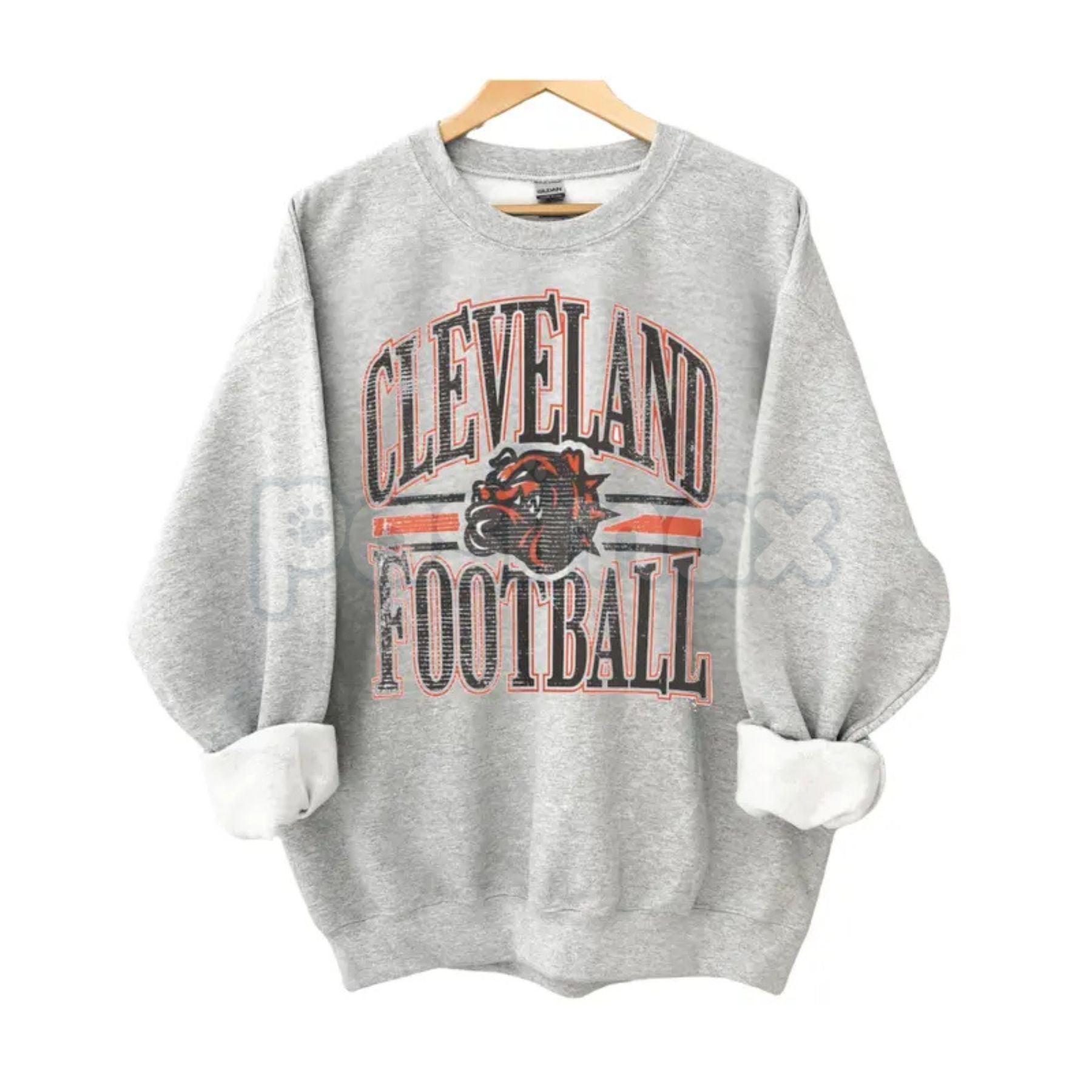 Pasimax Vintage All Team Football ASH GREY Crewneck Sweatshirt – Retro Collegiate Sports Fan Gear — lifestyle context