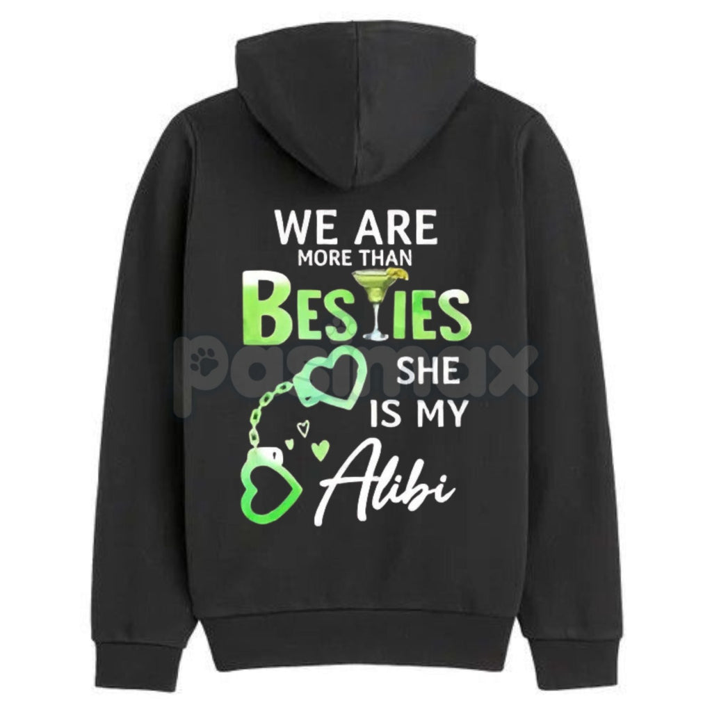 Pasimax Matching Best Friend Hoodie – "We Are More Than Besties" Graphic Fleece Pullover, Casual Unisex Couple Gift — lifesty