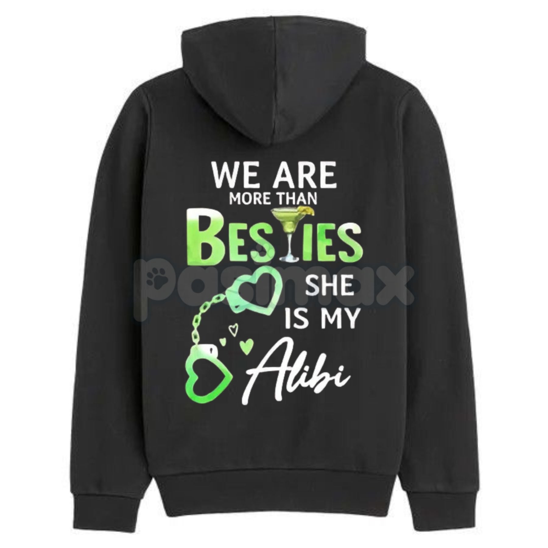 Pasimax Matching Best Friend Hoodie – "We Are More Than Besties" Graphic Fleece Pullover, Casual Unisex Couple Gift — lifesty