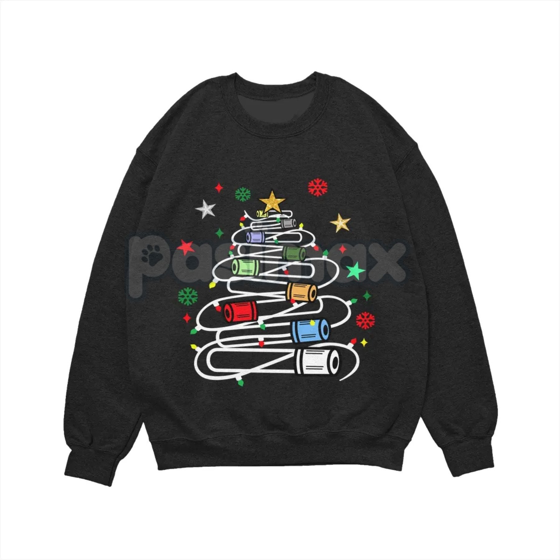 Pasimax Funny Phlebotomy Christmas T-Shirt – Blood Draw Humor Holiday Graphic Tee, Sweatshirt & Hoodie — lifestyle context
