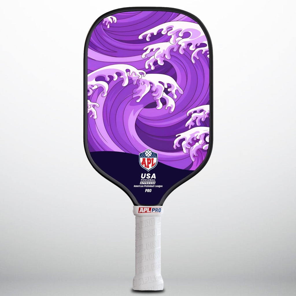 APL - Ocean Waves Pickleball Paddle | 16mm Carbon Fiber | Best Pickleball Paddles | American Pickleball League