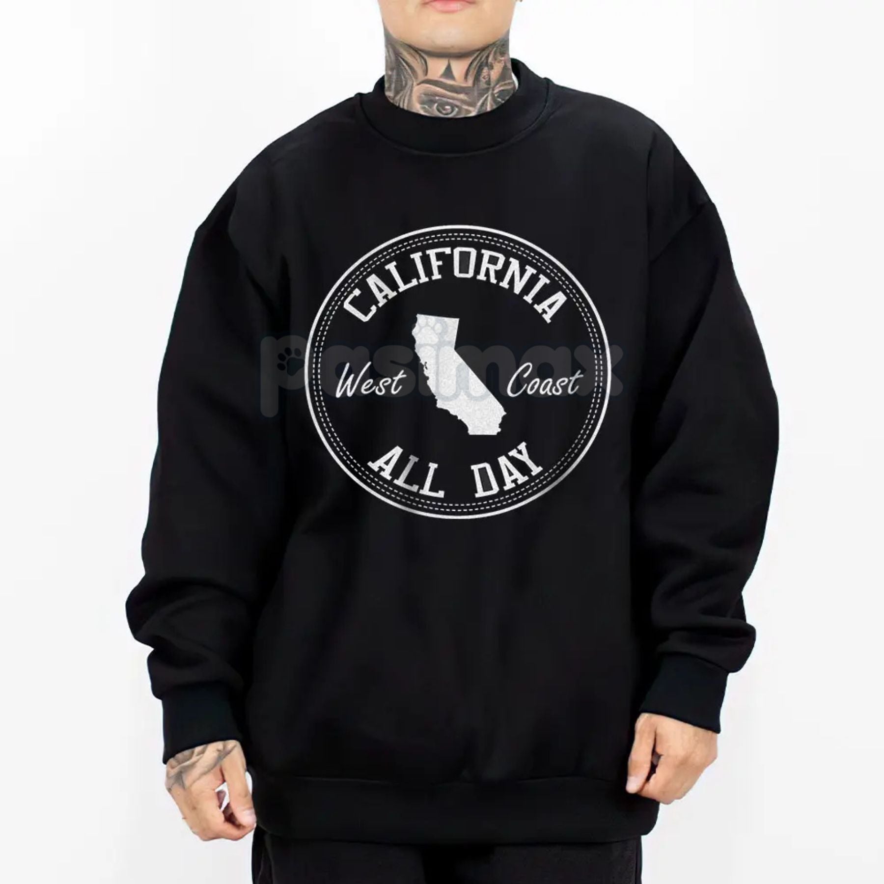 Pasimax Cali Chicano Lowrider Oversized Graphic Hoodie – Medium Heavy Pullover, Unisex Streetwear Sweatshirt — lifestyle cont